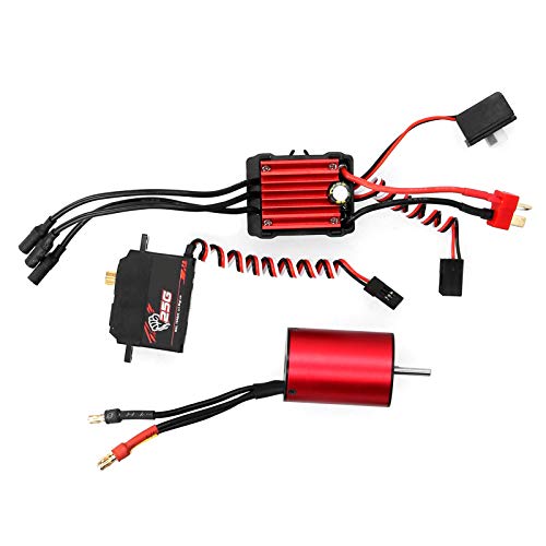 Fafeims 2838 3600kV Bürstenloser Motor 35A Esc 25G Metal Gear Servo RC -Teile für 1: 14 1:12 Bürstenloser Auto von Fafeims