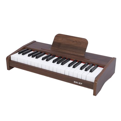 Fafeims 37 Taste Electronic Keyboard Piano Tragbare Elektrische Tastatur 37 Tasten Klavier -Tastatur mit Holzkörnern Finish 2,2 cm Standard -Tasten für Anfänger und Erfahrene Spieler von Fafeims