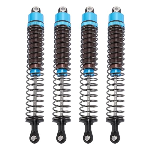 Fafeims 4PCS -Öldruckschockdämpfer, Aluminiumlegierungs -Stoßdämpfer -Kit mit Öldämpfungssystem für 1:10 RC -Auto -LKW -Crawler, 120 Mm （4,72 "） (Blue) von Fafeims