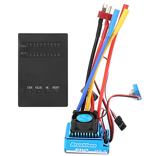 Fafeims 80A Bürstenloser ESC-Programmierkartensatz mit Elektrischer Geschwindigkeitsregler-Programmierkarte für 1/10 1/12 RC-Autoboot Fafeims 80A Bürstenloser ESC-Programmierkartensatz mit Elektrischer Geschwindigkeitsregler-Programmierkarte für 1/10 1/12 RC-Autoboot von Fafeims