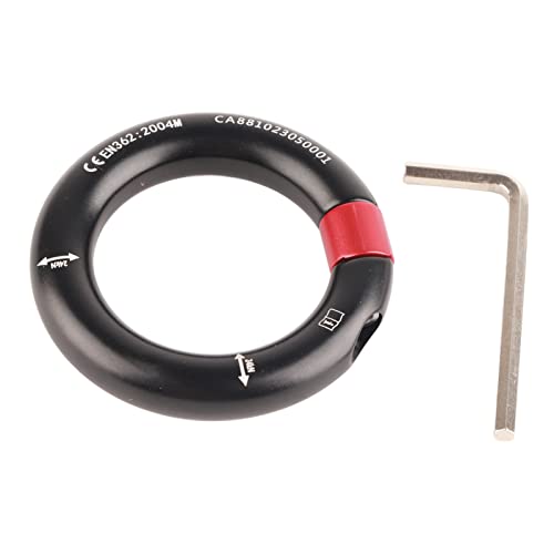Fafeims Abnehmbarer Rückrufring von 12 Mm Eröffnungsanschluss des Kletteranschluss (Black) von Fafeims