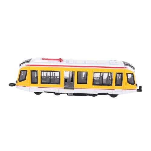 Fafeims Alloy -Pull -Back -Modell, Dual Ended Battery Tokened Toy mit Reversibler Kopf und Federbelastetem Feature für Mädchen (Yellow) von Fafeims