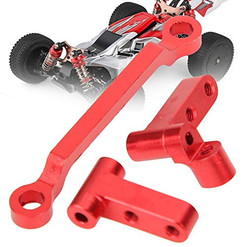 Fafeims Aluminium Aluminiumlegierung RC-Lenkung für 1/18 A949 A959-B A969 A979 K929, Leuchtende Farben, Einfache Installation, Ideal für RC-Auto-Modifikatoren (Rot) von Fafeims
