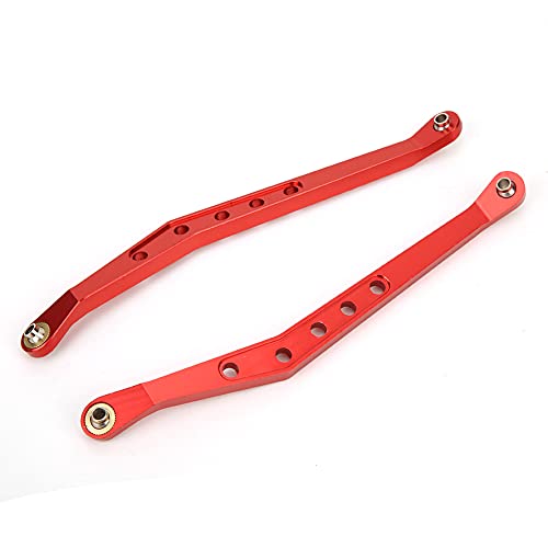 Fafeims Aluminiumlegierung Präzisions -Suspensionsverbindungen Verbesserung der Leistung für 1/10 Crawler RC Axial 90018, Langlebiges Rotes Material (Rot) von Fafeims