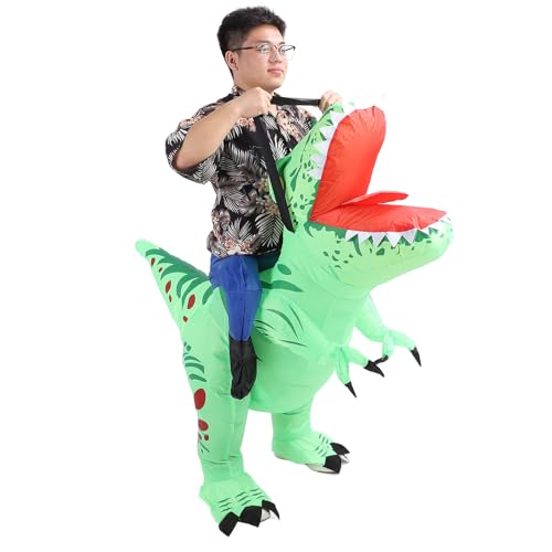 Fafeims Aufblasbares Dinosaurierkostüm, Erwachsene Blowd Dinosaurierkostüm mit Batteriebetriebenem Ventilator Einer Größe Passt Am Meisten für Halloween -Cosplay -Partys an Fafeims Aufblasbares Dinosaurierkostüm, Erwachsene Blowd Dinosaurierkostüm mit Batteriebetriebenem Ventilator Einer Größe Passt Am Meisten für Halloween -Cosplay -Partys an von Fafeims