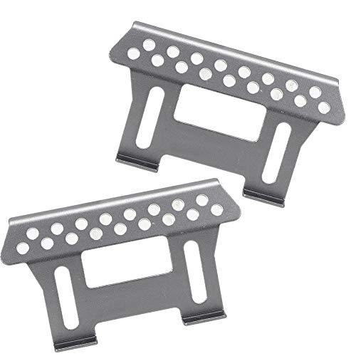 Fafeims Axial SCX10 Metall Side Plate de Plate de Pedal - Premium -Metallcurns für RC Dekoration RC Silber, 2 Stkweiten für Autoamateure (Silver) von Fafeims