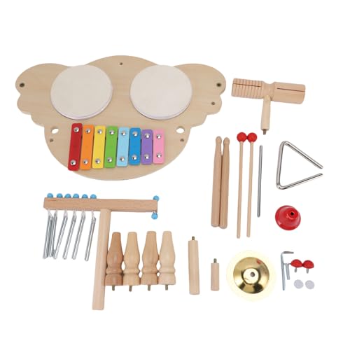Fafeims Baby Percussion Instrument Set, Hölzerne Musikstation Glockenspiel Bell Cymbal, die für Inspirieren Sollen Fafeims Baby Percussion Instrument Set, Hölzerne Musikstation Glockenspiel Bell Cymbal, die für Inspirieren Sollen von Fafeims