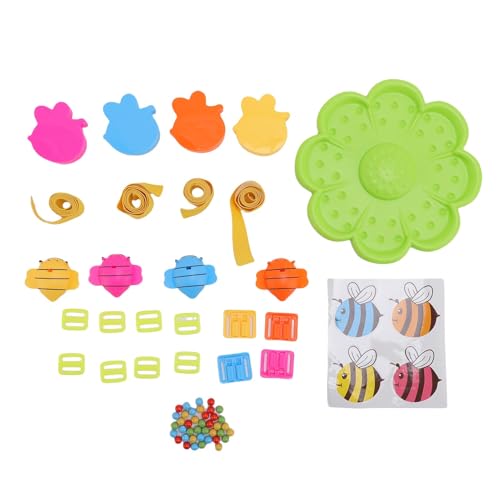 Fafeims Bienenfischereispiel Spielzeug, ABS Family Brettspiel mit 80 Perlen und 56 Accessoires für Eltern - -Interaktion und Kinderparty Spaß von Fafeims