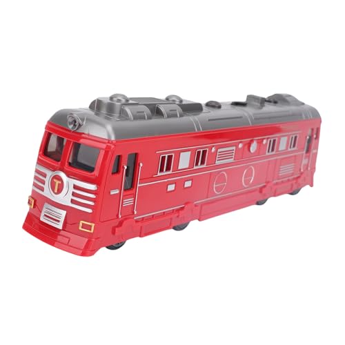 Fafeims Electric Steam Railway Toy, Retro -Trägheit Angetriebener Spray Railway mit Nebelkühlung, 13,2 -Zoll -Bildungsspielzeug für Im Alter von 3+ (Rot) von Fafeims