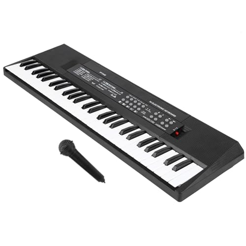 Fafeims Elektronisches Organmikrofon und Aufnahmefunktion 54 -Tasten -Klavier Tastatur Bildungsspielzeug für Kinder für Kinder Tragbarer und Sicherer Mini Elektronik Organ Schwarz und Weiß Fafeims Elektronisches Organmikrofon und Aufnahmefunktion 54 -Tasten -Klavier Tastatur Bildungsspielzeug für Kinder für Kinder Tragbarer und Sicherer Mini Elektronik Organ Schwarz und Weiß von Fafeims