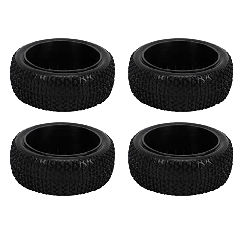 Fafeims Ersatz für Einen Langlebigen Gummireifen für das HPI 1/8 RC -Auto - Stabile und Weiche Leistung für Straßenliebhaber [4st] (Black) von Fafeims
