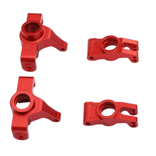 Fafeims Front -Lenk -Block- und Hub -Hub -Träger, Aluminium -Legierungs -Upgrade -Kit für Hyper GO 14209 14210 1/14 RC -Auto, Verbesserte Lenk Präzise und Haltbarkeit für RC von Fafeims