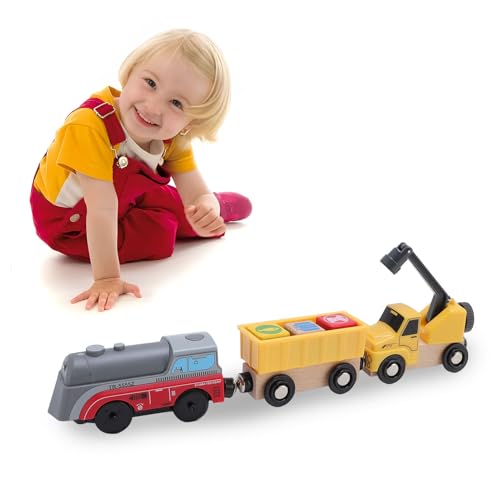 Fafeims Güterzugwagen mit Kran, Elektrisches Eisenbahnschienen-Konstruktionsspielzeugset für Kleinkinder für die Thomas-Zugserie Fafeims Güterzugwagen mit Kran, Elektrisches Eisenbahnschienen-Konstruktionsspielzeugset für Kleinkinder für die Thomas-Zugserie von Fafeims