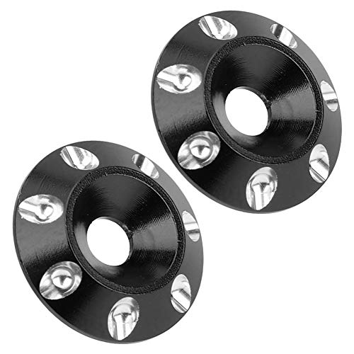Fafeims Hochwertiger Heckflügelgelenk 2PCS Dekoratives Zubehör für 1/10 1/8 Off -Straßenauto (Black) von Fafeims