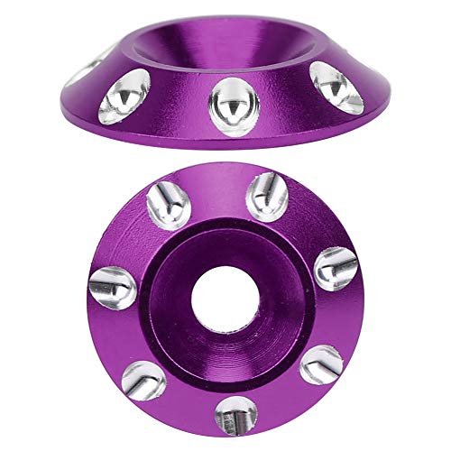 Fafeims Hochwertiger Heckflügelgelenk 2PCS Dekoratives Zubehör für 1/10 1/8 Off -Straßenauto (violett) von Fafeims