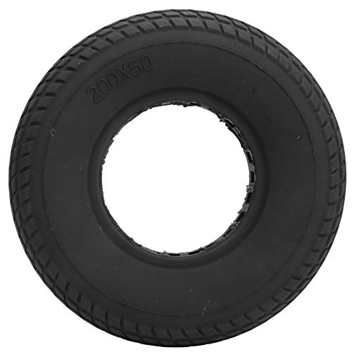 Fafeims Hohlout -Gummireifen für Elektrische Roller Ausgezeichnete Griff und Rutschfestigkeit für 200x50 Mm Spezifikationen Keine Punktionsbedenken (Black) von Fafeims