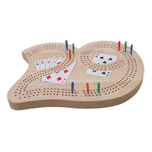 Fafeims Holzpeg -Brettspiel, Birch Wood Strategy Game mit 9 Pegs für Kinderlogik -Training und Familienspielabend (24x19cm) von Fafeims