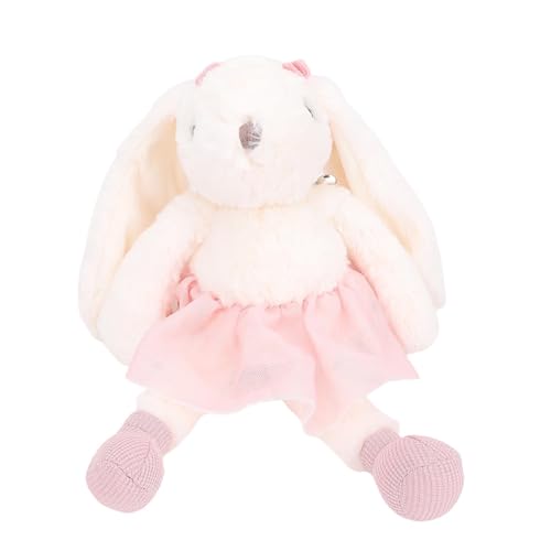 Fafeims Kaninchenprinzessin Plüschspielzeug, Lango-Ear-Hasenpuppe, 35 cm Weiche Plüsch-Begleiter für Kleine Mädchen Schlafenszeit (PINK) von Fafeims