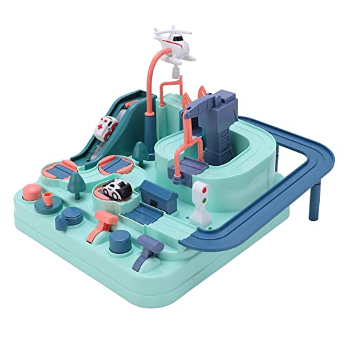 Fafeims Kids Race Track Car Set DIY Toy Kit, Stimulierung der Fähigkeitsentwicklung, Keine Batterie Benötigte -Kit für den Kindergarten von Fafeims