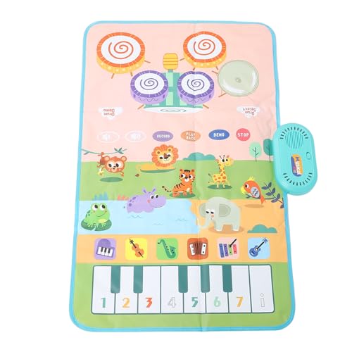 Fafeims Kleinkind Klavier Keyboard Drum Matte Musikmatte für mit überlegenem Klang für Eltern -Kind -Interaktion (Tierart) von Fafeims