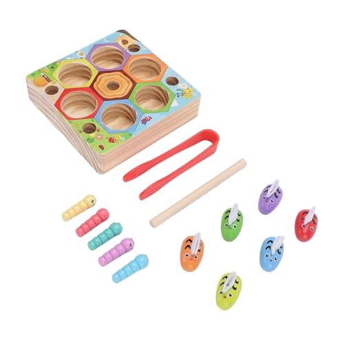 Fafeims Klemme Biene Zum Passenden Spiel, Frühes Handwerkskoordinationsspielzeug für Bildung, Farbsortieraktivität für Kleinkind von Fafeims