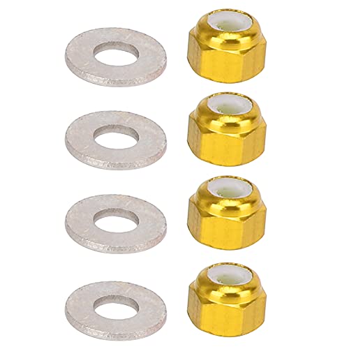 Fafeims Langlebiger Aluminiumrad -Hex -Lock Nuss Kit für 1/14 144001 RC Auto Anti Slip Radmutter Set für RC Enthusiasten (Gelb A949-49Y) von Fafeims