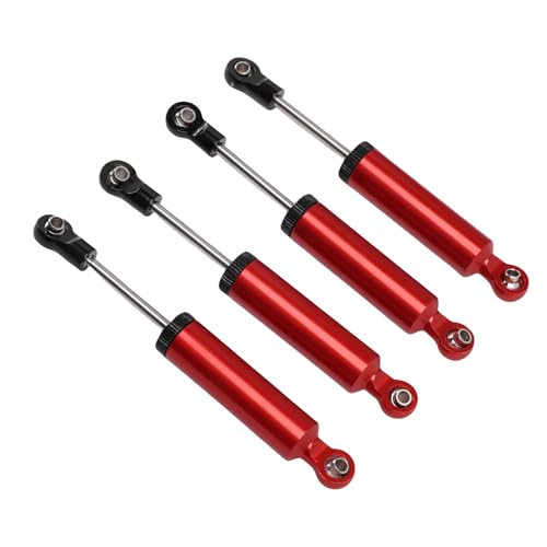 Fafeims Legierungsöldruck von 90 Mm Hoch für 1/10 RC -Autos - Set von 4 Stoßdämpfer für eine Verbesserte Stabilität (Rot) von Fafeims