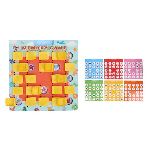 Fafeims Matching Memory Game, Holzbrettspiel mit 24 Musterkarten für Kinderreisen, Lernspielzeug für Bildungslern von Fafeims