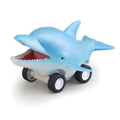 Fafeims Meerestier-Spielzeugauto, Fahrzeug mit Rückzieh-Reibung, Unterwasser-Meerestier-Modell für Kinder Zum Baden und Spielen Am Strand (Delfin) von Fafeims