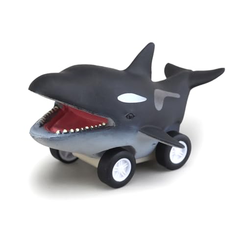 Fafeims Meerestier-Spielzeugauto, Fahrzeug mit Rückzieh-Reibung, Unterwasser-Meerestier-Modell für Kinder Zum Baden und Spielen Am Strand (Orka) von Fafeims