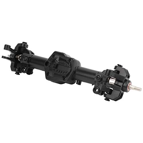 Fafeims Metallgetriebe RC -Achsbaugruppe für MN86K MN1/12 RC -Auto Ersatzteile, Haltbarer Zahnrad für Kühles Fernbedienungsauto, Metall und Kunststoff, Schwarz, Vordere Achse (vordere Brücke) von Fafeims