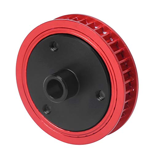 Fafeims Premium -Aluminium -Legierung RC Autogetriebe für Axiale SCX10 Rauschfreies Riemengetriebe Verbessert die Steuerung Rot/Schwarz (Rot) von Fafeims