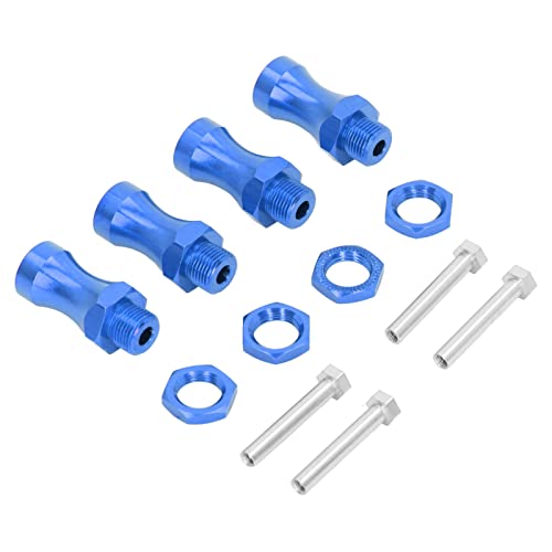 Fafeims RC 12 Mm Bis 17 Mm Metallradverlängerung HEX -Umwandlungsadapter Tragbare Größe für 1/10 Off -Straße RC, Herausragende Handwerkskunst 4 Pack für Losi (Dunkelblau) von Fafeims
