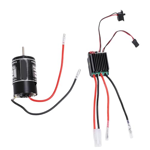Fafeims RC 550 Gebürstetem Motor, 320A ESC mit BEC 5V2A High Torsionsmotor für 1:10 RC -Autos Boote Crawler, 12T Kupferwicklungen 2 3S Lipo Kompatibel von Fafeims
