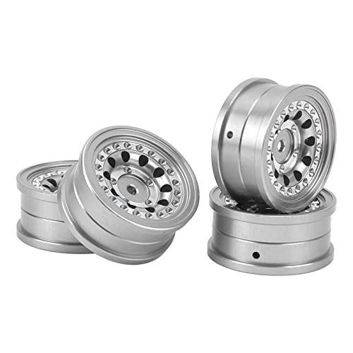 Fafeims RC Aluminiumlegierung High Usure Hub FMS 1/18 1/24 FCX24, 4 Spielzeugrad -Set, Verarbeitet, Stabil und Zuverlässig CNC, Ferngesteuerte Autosurbegeisterte (Ti-Farbe) von Fafeims