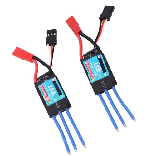 Fafeims RC -Auto Bürstenloser ESC, 18A Multipler Schutz für Elektronische Geschwindigkeit für 1/24 1/28 RC -Autoboot, Kompatibilität, Sicherheitssicherung, Mehrere Schutzmaßnahmen, von Fafeims
