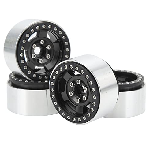 Fafeims RC Fine Auto Wheel Reutierable Crafts ohne Widerstand Gegen das Rad in Stabiler Löschung für 1/10 RC -Autos für SCX10 MST Axial (Black) von Fafeims