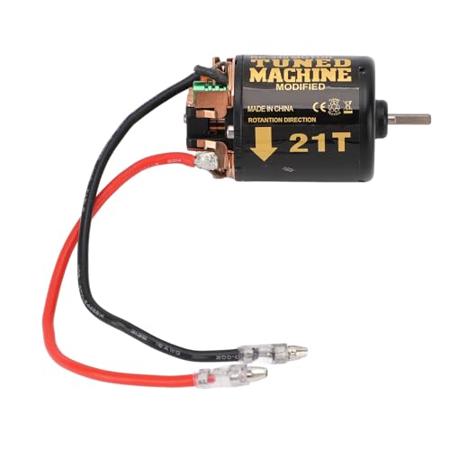 Fafeims RC Gebürstetem Motor, Fernbedienungsauto mit Hoher Torsionsfernrohr 540 Motor SCX10 1: 10 RC Crawler Car (21T) von Fafeims