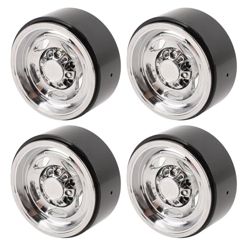 Fafeims RC Wheel Felgen 1,9in Elektroplattierte Legierung 5 Rahmendesign für 1/10 Skala Außerhalb der Straße RC -Autos Leichtes Gewicht und Wärmeabteilung (Set von 4) von Fafeims