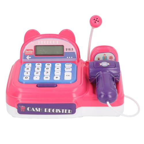 Fafeims Registrierkasse Spielzeug, Interaktiv mit Multifunktionsmikrofon und Sensorischem Scan -Spiel für Jungen Girls 3+. Verbesserung der Kognitiven Fähigkeiten (PINK) von Fafeims