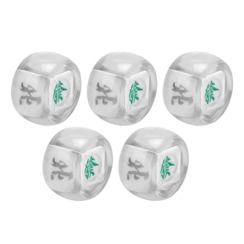 Fafeims South West North Dice Exquisite Arbeitskräfte -Unterhaltungsspiel -Würfel für Digitale Lehrszenen und Mahjong Spieler (klar) von Fafeims