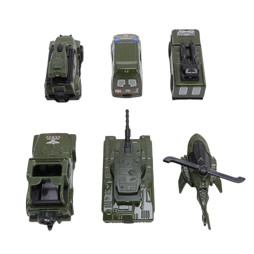 Fafeims Spielzeugautos Set, 6pcs Ziehen Fahrzeuge mit Metalllegierung von Körper Reibung an, Simulationsauto Spielzeug für Kinder Im Alter von 3+ (Typ B) von Fafeims
