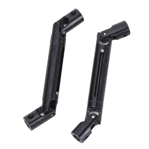 Fafeims Stahl -RC -Autoantriebswelle, Fernbedienungsauto -Upgrade Universalgelenk Vorne/mittel-/zurück -Kit für LC79 RC -Auto (Black) von Fafeims