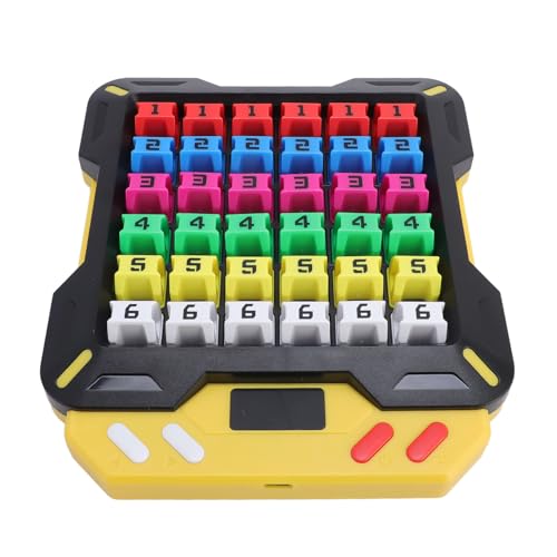 Fafeims Sudoku Training Spielzeug, 6x6 Smart Puzzle -Spiel mit 36 ​​Teilen und USB -Ladung, Tragbares Logisches Trainingspädagogikspielzeug für Erwachsene von Fafeims
