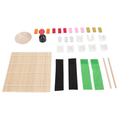 Fafeims Sushi -Lebensmittel -Set, Interaktives Kochspielzeug mit Holzkochgeschirr und Sushi -Simulation Bildung für 3 und Höher Fafeims Sushi -Lebensmittel -Set, Interaktives Kochspielzeug mit Holzkochgeschirr und Sushi -Simulation Bildung für 3 und Höher von Fafeims