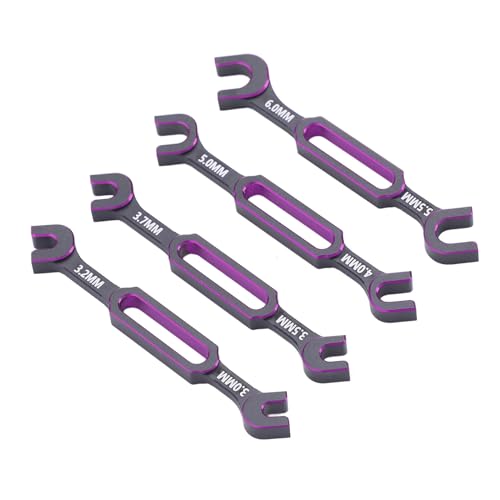 Fafeims Vielseitiger RC WC-Set RC Easy Demontage Reparaturwerkzeug für Tracker, Straßenautos [3,0 Mm-6,0 mm] (Purple) von Fafeims