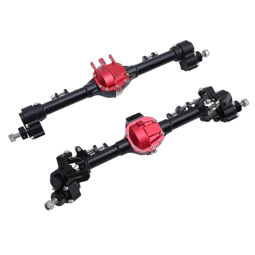 Fafeims Vorder- und Hinterachsbaugruppe aus Aluminiumlegierung, SCX10 II 1: 10 RC-Autoachsen-Upgradeteil von Fafeims