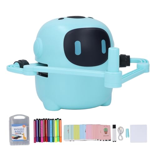 Fafeims Zeichnen von Roboter für mit 100 Grundlegenden Zeichenkarten Interaktiver Bildungszeichner Roboter (Blue) von Fafeims