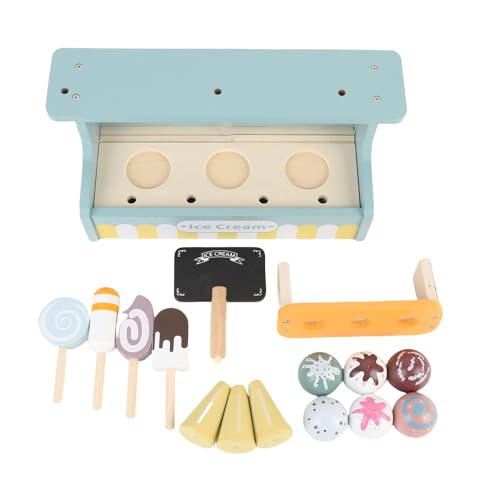 Hölzerne EIS Spielzeug Spielzeugset Kleinkind Girl Toys Küche Spielset Geschenke für 3 4 5 6 Jahre Alte Mädchen oder Junge Hölzerne EIS Spielzeug Spielzeugset Kleinkind Girl Toys Küche Spielset Geschenke für 3 4 5 6 Jahre Alte Mädchen oder Junge von Fafeims