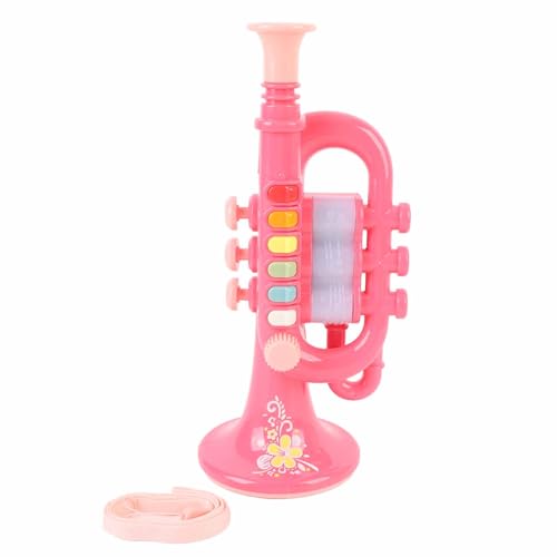 Kompaktes Trompetenspielzeug, ABS Material Musical Instrument Toy mit Farbenfrohen Aussehen für 3 und Höher (Blue) von Fafeims